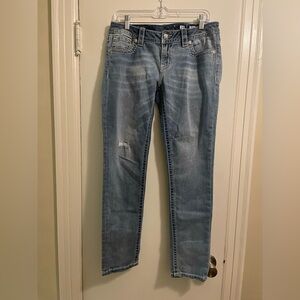 Miss Me Signature Skinny Jean Distressed Size 29